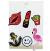 Kit com 6 Patches Termo Colantes Modelo 6