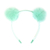 Tiara Pompom Algodão Doce Verde Agua M