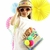 Kit Saída De Praia Infantil, Bolsa Palha E Viseira Pompom