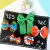 Kit Escolar Basics Verde Laranja Azul 5 peças