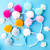 Tiara Pompom Algodão Doce Vinho P - comprar online