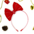 Tiara Natal Vermelho Pespontado Brilho - comprar online