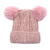 Touca De Inverno Pompom Rosa