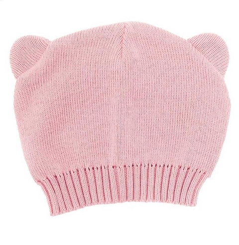 Touca de Bebe Ursinho Rosa