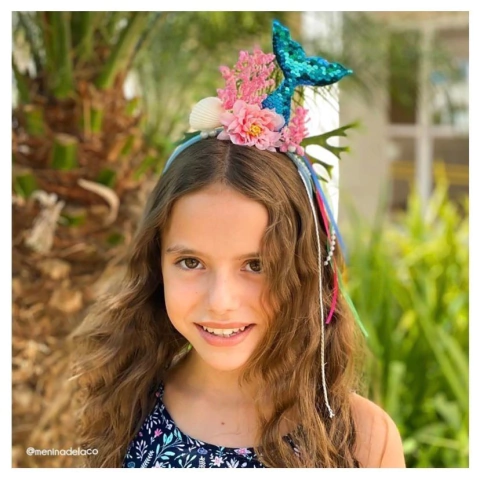 Tiara Sereia Paete Carnaval - comprar online