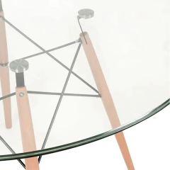 mesa Eames de vidrio