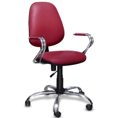 Silla de escritorio ergonómica color bordo