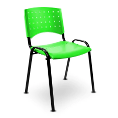 Silla apilable verde