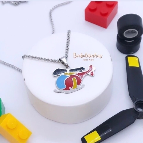 Colar Infantil Helicóptero - para meninos