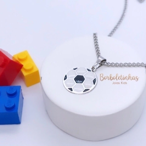 Colar Infantil Bola Futebol - para meninos