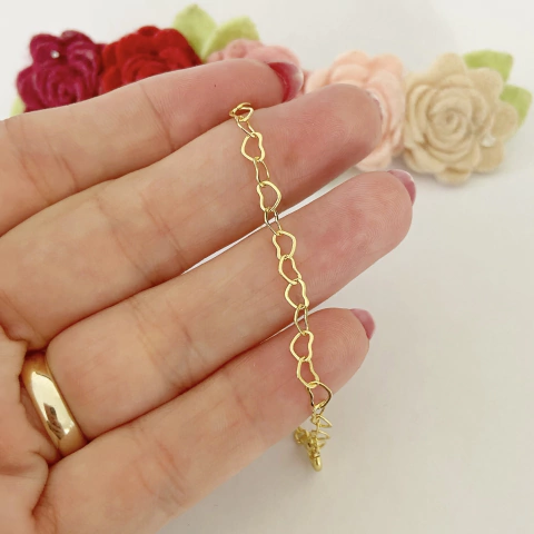 Pulseira Infantil de Coração