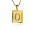 Pingente Letra O - Banhado a Ouro 18K - Dezoitok para elas