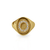Anel Letra O Cravejada - Banhado a Ouro 18K - comprar online