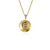 Colar Medalha Letra E - Banhado a Ouro 18K - Dezoitok para elas