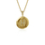 Colar Medalha Letra H - Banhado a Ouro 18K na internet
