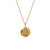 Colar Medalha Letra K - Banhado a Ouro 18K na internet