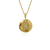 Colar Medalha Letra K - Banhado a Ouro 18K - Dezoitok para elas