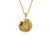 Colar Medalha Letra M - Banhado a Ouro 18K - Dezoitok para elas