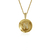 Colar Medalha Letra N - Banhado a Ouro 18K na internet