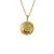 Colar Medalha Letra S - Banhado a Ouro 18K - Dezoitok para elas