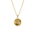Colar Medalha Letra V - Banhado a Ouro 18K - comprar online