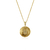 Colar Medalha Letra W - Banhado a Ouro 18K - Dezoitok para elas