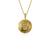 Colar Medalha Letra W - Banhado a Ouro 18K - loja online