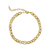 Pulseira Elo Achatado Letra S - Banhado a Ouro 18K - comprar online