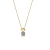 Colar Menino Pedra Branca banhado a ouro 18K com corrente fina e pingente cravejado. Vendido por Dezoitok para elas.