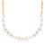 Colar Luxo Cristal banhado a ouro 18K com pedras brilhantes cravejadas.