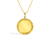 Pingente Redondo Moldura New Personalize - 3,5cm - Banhado a Ouro 18K