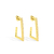 Brinco Grande Jade Cravejado - Banhado a Ouro 18K