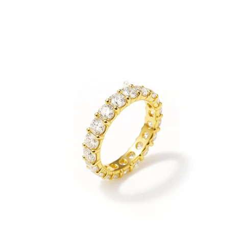 Anel Cravejado - Banhado a Ouro 18k