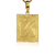 Pingente Placa Letra K - Banhado a Ouro 18K