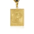 Pingente Placa Letra P - Banhado a Ouro 18K