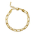 Pulseira Elo Cadeado Fino - Banhado a Ouro 18K