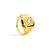 Anel Dedinho Vintage Letra - Banhado a Ouro 18K - comprar online