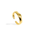 Anel Ondulado - Banhado a Ouro 18K - comprar online