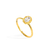 Anel Oval Cristal - Banhado a Ouro 18K na internet