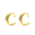 Brinco Argola Detalhe Martelado Dourado - Banhado a Ouro 18K - comprar online