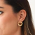 Brinco Orgânico Amassado - Banhado a Ouro 18K - comprar online