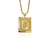 Pingente Letra D - Banhado a Ouro 18K