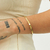 Bracelete Liso Sther banhado a ouro 18K