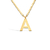 Colar Max Letra - Banhado a Ouro 18K