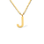 Colar Max Letra - Banhado a Ouro 18K - Dezoitok para elas