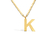 Colar Max Letra - Banhado a Ouro 18K - loja online