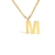 Colar Max Letra - Banhado a Ouro 18K