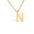 Colar Max Letra - Banhado a Ouro 18K - comprar online