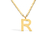 Colar Max Letra - Banhado a Ouro 18K - Dezoitok para elas