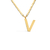 Colar Max Letra - Banhado a Ouro 18K